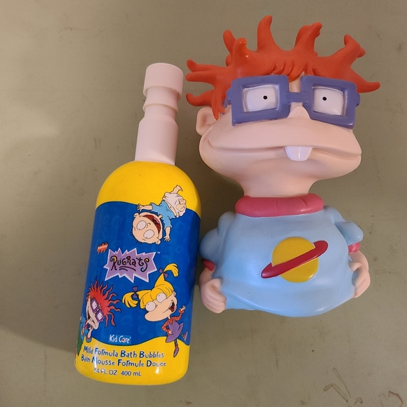 1996 Nickelodeon Rugrats Chuckie Finster Bottle Top Bubble Bath - Picture 5 of 9